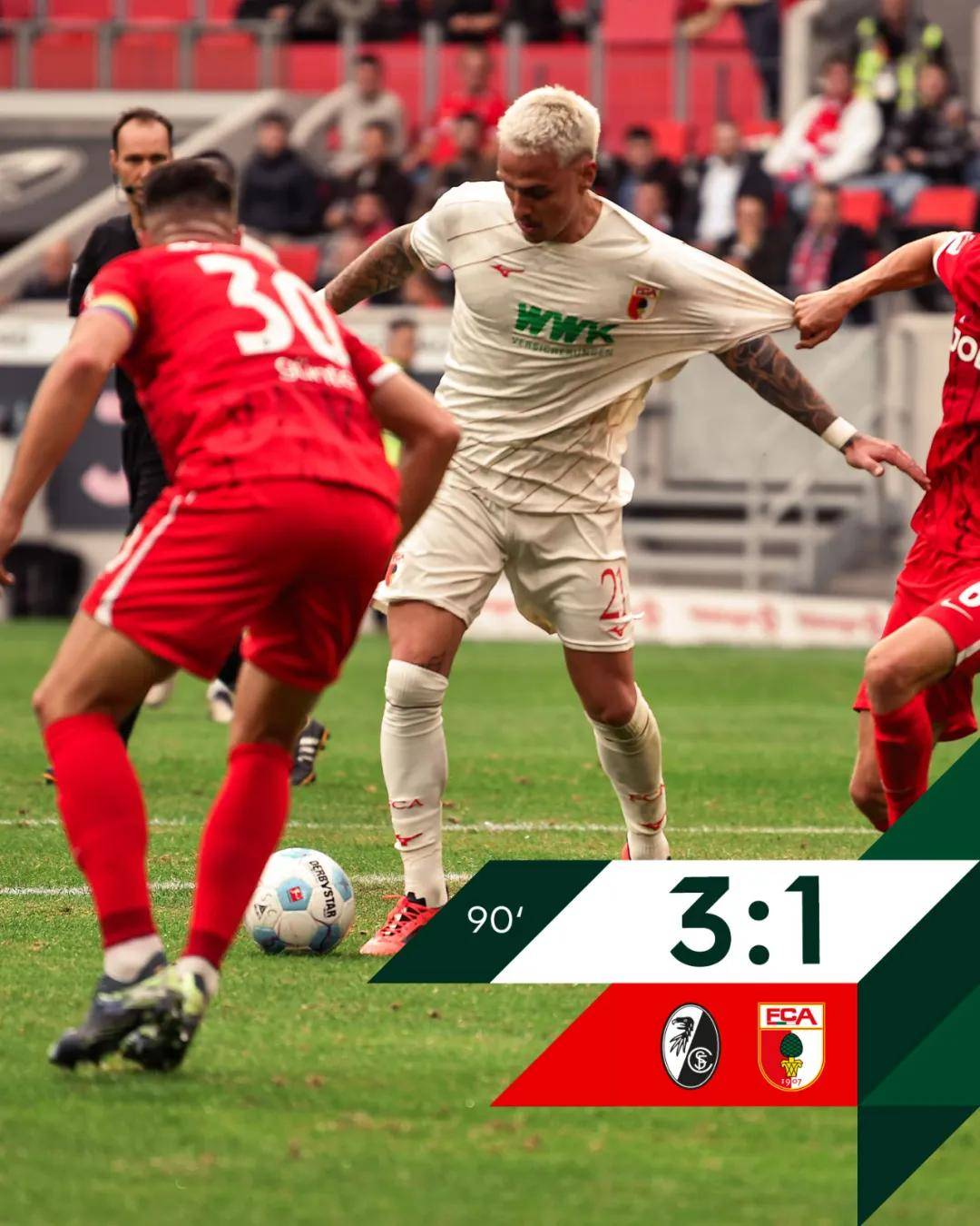 奥格斯堡队主场失利,难以挑战对手 奥格斯堡队主场失利,难以挑战对手